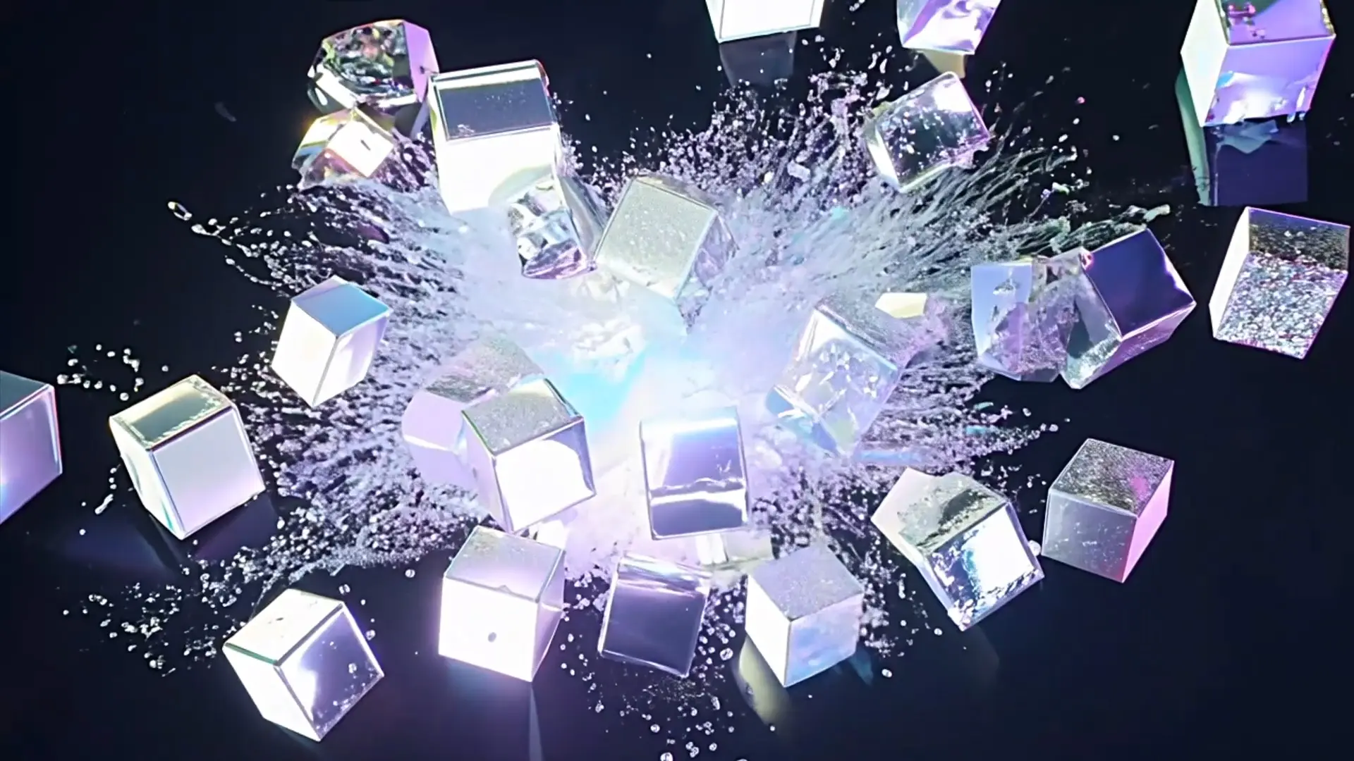 Luxurious Crystal Explosion Premium Background for Event Videos